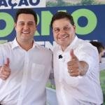 PSD aciona Justiça contra uso da imagem de Ratinho Junior em evento de Moro
